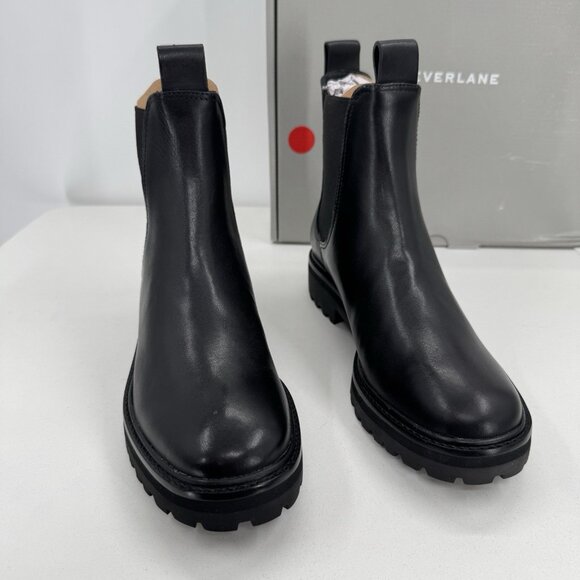 Everlane The Lug Chelsea Boot in Black size 8 Women's Leather Ankle Chunky Sole - Picture 4 of 16